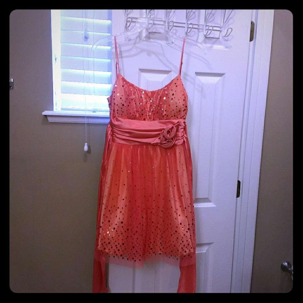 Prom dress -B.Darlin- Peach- 5/6